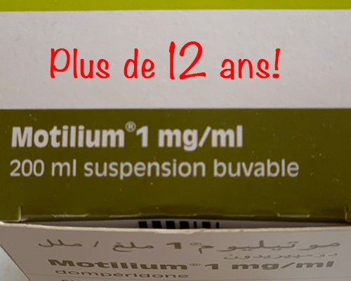 FRANCE : La dompéridone (Motilium et génériques) ne doit plus être utilisée chez les moins de 12 ans !